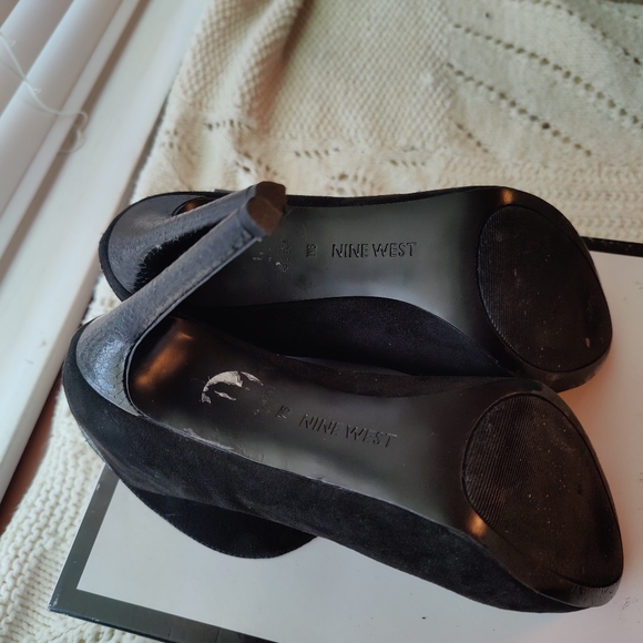 NINE WEST NW7NERRA VEGAN SUEDE STILETTO ANKLE BOOTS WOMEN SIZE 9M - Picture 11 of 11